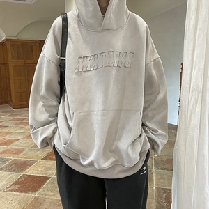 凹凸立体压印麂皮绒卫衣814-1-WY3400-P55 78（100聚酯纤维）图片
