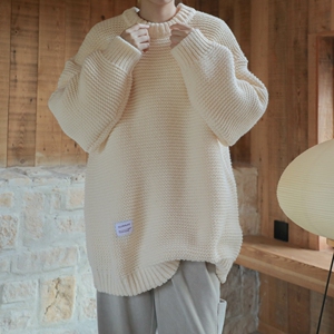 814-1-M378-P78 98 重磅麻花毛衣针织衫（100聚酯纤维）图片
