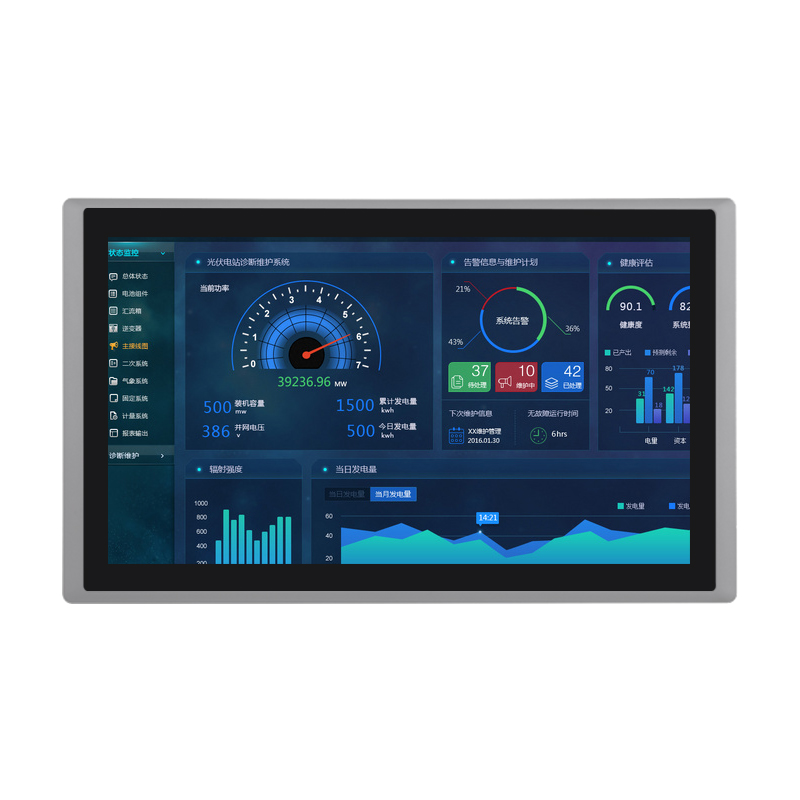 重工业触摸平板显示器ICDS-10215M宽温21.5英寸防水防尘抗震机器自动化应用