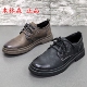 商场正品 潮 男皮鞋 撤柜处理春秋新款 圆头厚底舒适牛皮百搭系带工装
