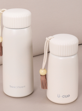 保温杯女生高颜值400ML便携ins中小学生简约小巧水杯子304不锈钢