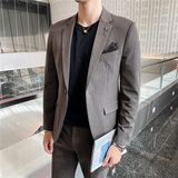 306B-2-LJT055-P2252025春装休闲英伦男士单扣西服两件套结婚，男装西服，星座507A（原星座306B-2）
