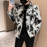 306B-2-K066-P702025春季时尚男士小伙风夹克痞帅外套，男装夹克，星座507A（原星座306B-2）