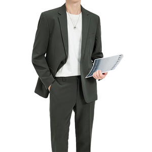 306B-2-LJT8660-P230 2025秋装休闲男士小西装西裤两件套装礼服图片