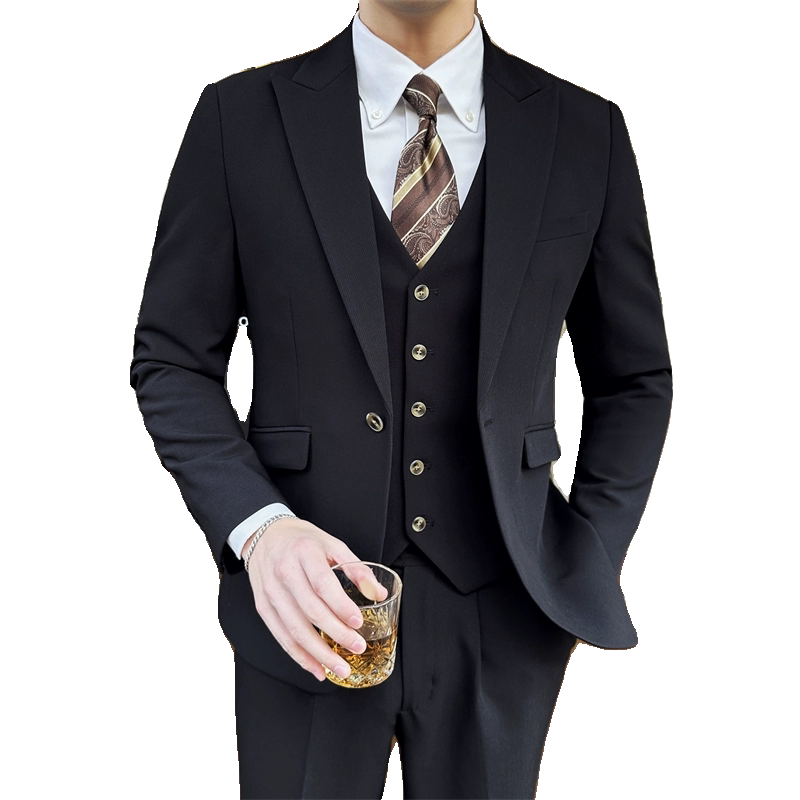306B-2-SJT7768-P2952025春装英伦时尚正装西服三件套装礼服商务,男装西服,星座507A（原星座306B-2）
