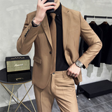 306B-2-T639-P2252025秋冬男士单扣西服两件套装时尚英伦西服，男装西服，星座507A（原星座306B-2）