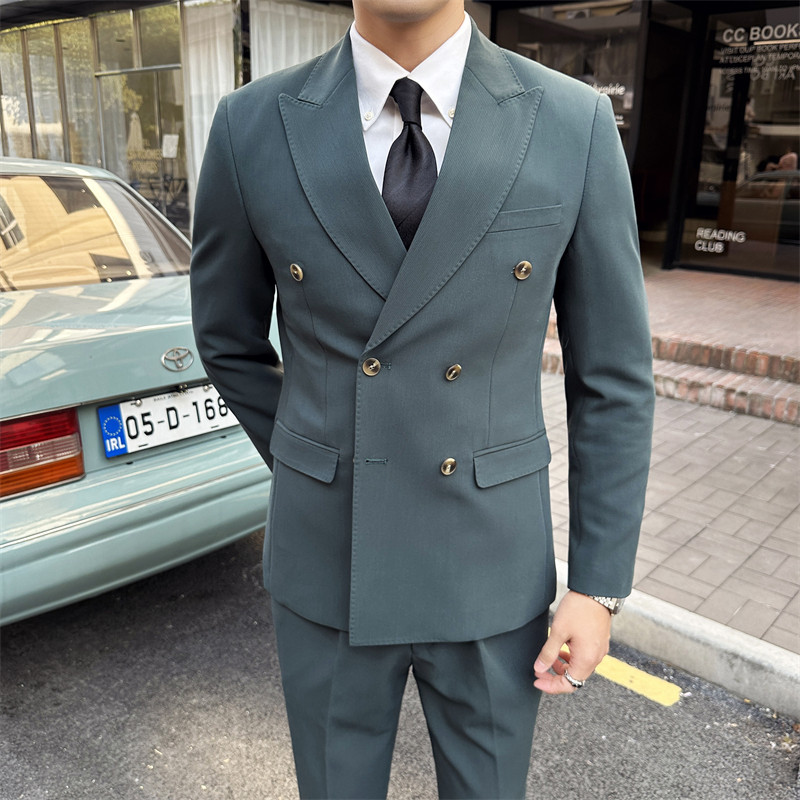 306B-2-SJT7722-P3052024英伦绅士时尚正装西服三件套结婚礼服,男装西服,星座507A（原星座306B-2）