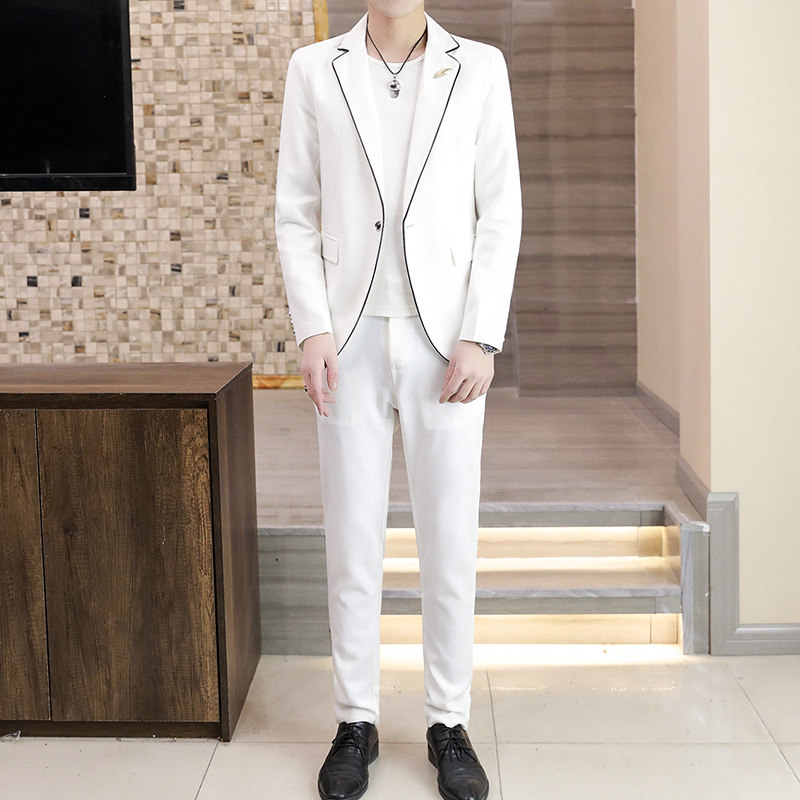 306B-2-T105-P1252025春季男装西装西裤两件套装修身西服,男装西服套装,星座507A（原星座306B-2）