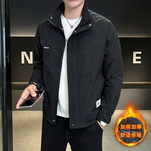 507A-JK407R-P95 秋冬新品加棉加厚时尚男士外套休闲夹克衫图片