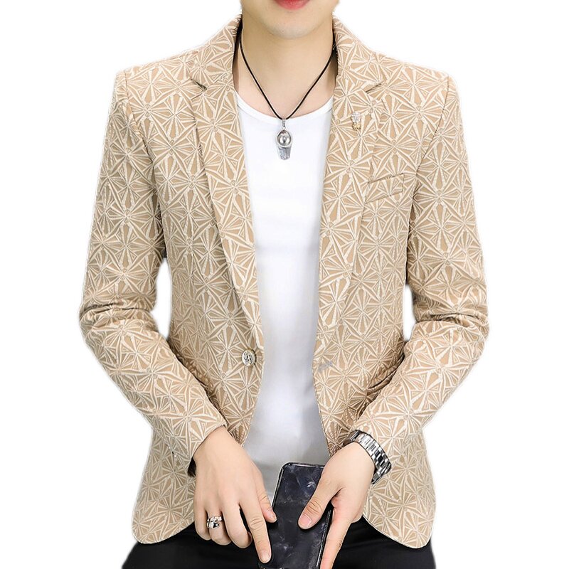 306B-2-X811-P802025春季新品压花小西装青年时尚休闲西服外套,男装西服套装,星座507A（原星座306B-2）