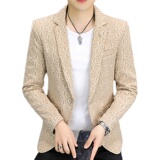 306B-2-X811-P802025春季新品压花小西装青年时尚休闲西服外套，男装西服套装，星座507A（原星座306B-2）