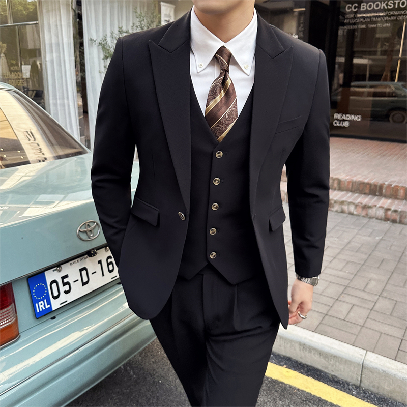 306B-2-SJT7768-P2952025秋冬男士单扣西服三件套装，男装西服，星座507A（原星座306B-2）
