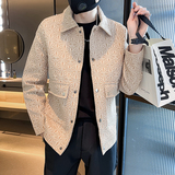 306B-2-K220-P902025春季碎花夹克外套青年夹克衫，男装夹克，星座507A（原星座306B-2）