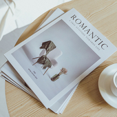 美食服装 饰摆件 摄影摆拍背景 样板房装 ins简约英文杂志拍照道具