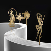 半方西游师徒书签黄铜古典中国风创意礼物刻字定制送领导员工老外