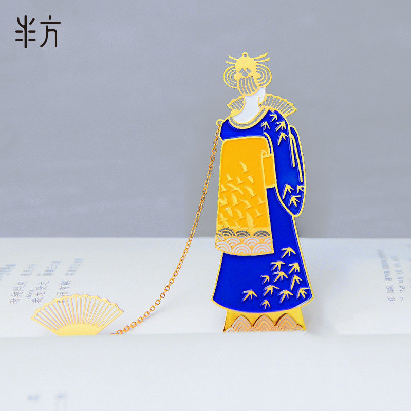 半方和风千鸟镀金书签古风文艺经典日系创意简约礼物镂空高档精致
