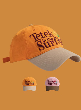 Charn Kiond 帽子设计师联名款大头围鸭舌帽子女春季款时尚棒球帽