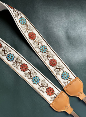 UNIKSTRAP原创5CM加宽加长通用刺绣相机背带斜跨背带CAMERA STRAP