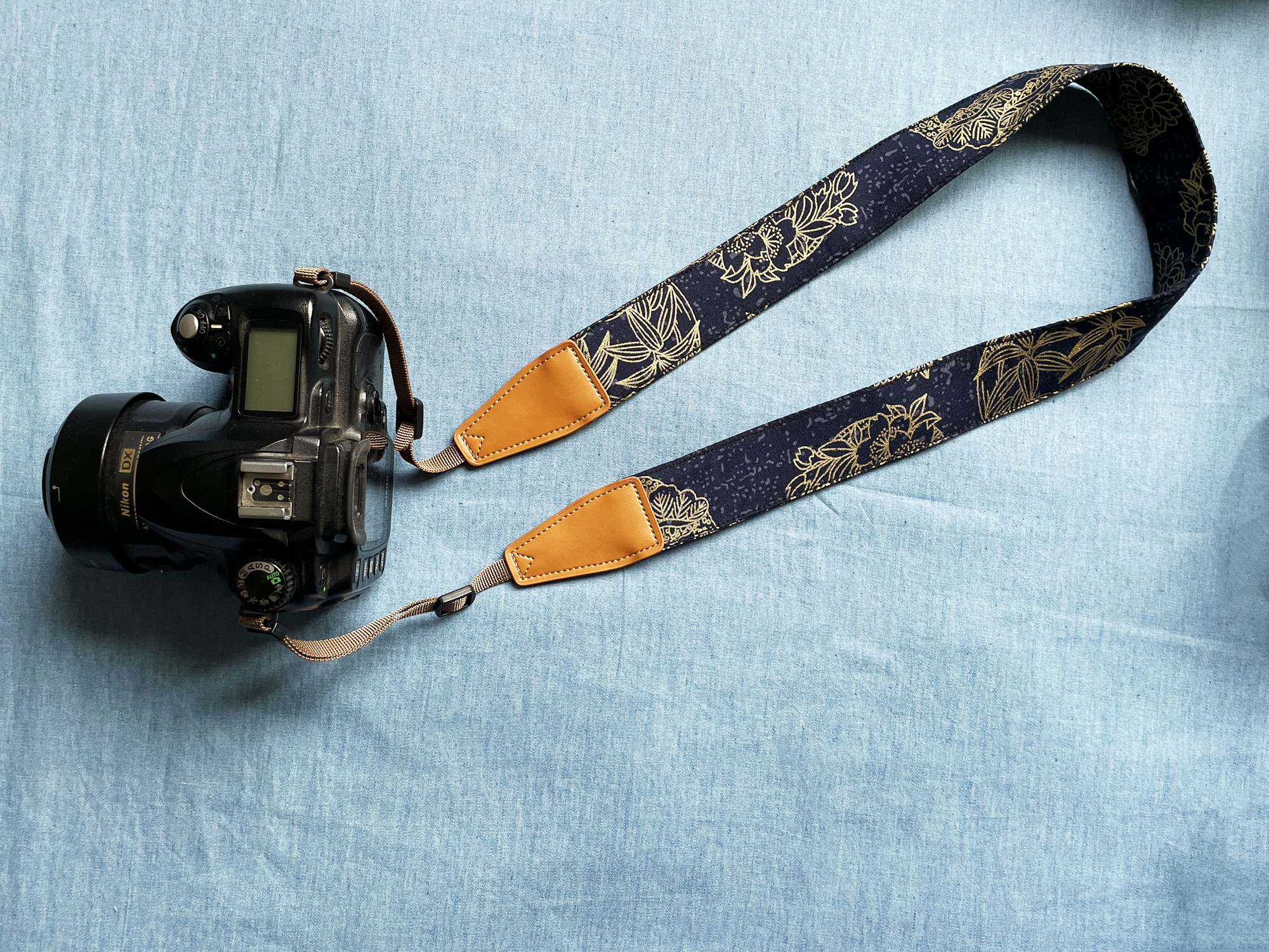 纯手工和风通用相机背带单反微单相机带Camera strap