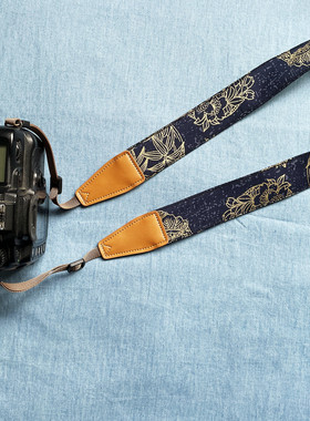 纯手工和风通用相机背带单反微单相机带Camera strap