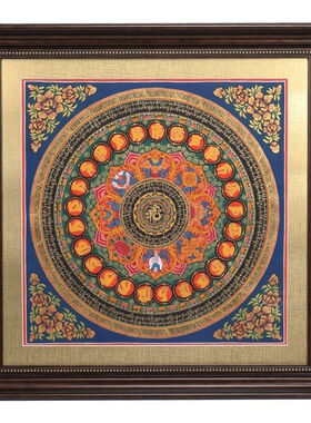 唐卡相框装裱画框西藏佛像手工框架尼泊尔民族画框架尺寸定 做