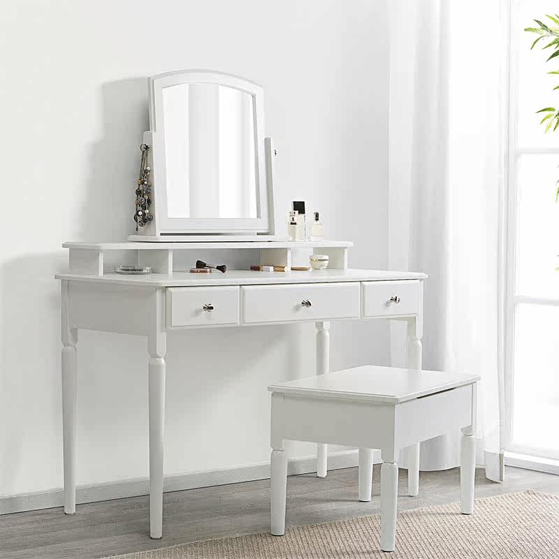 宜家白色梳妆台价格 宜家白色梳妆台图片 星期三