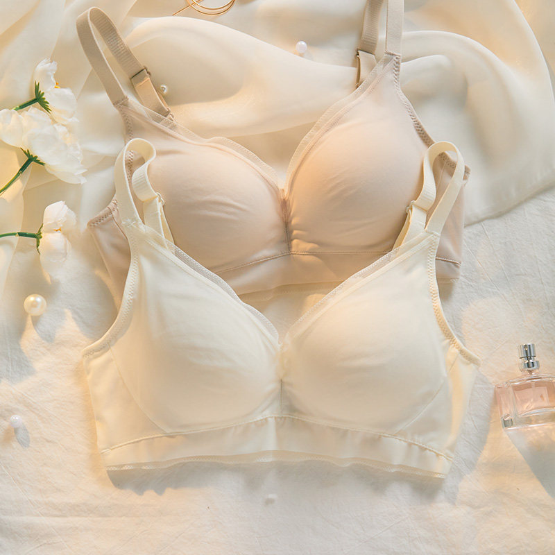 无痕薄款内衣女小胸聚拢无钢圈收副乳防下垂调P整型文胸罩夏季夏