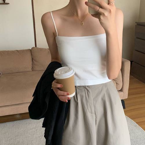 女带胸垫外穿小众裹胸上衣抹胸