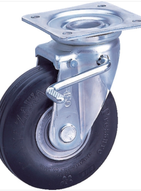 TRUSCO-中山 脚轮ZP-O 6X2.00HS-BK万向轮工业脚轮828-7534