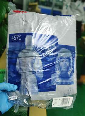 日本3M化学防护服加厚防水标准专业防护服4570L隔离衣防液体喷溅