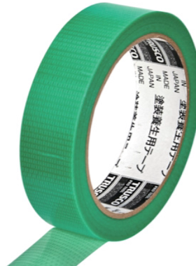 日本TRUSCO中山养生工业涂装喷漆遮蔽胶带无痕易手撕绿色TYT2525