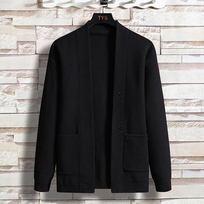 春秋季男士外穿薄款休闲针织衫