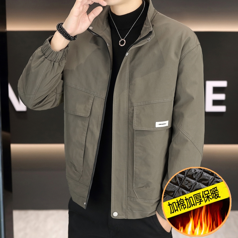 保暖秋冬季立领加棉加厚棉袄