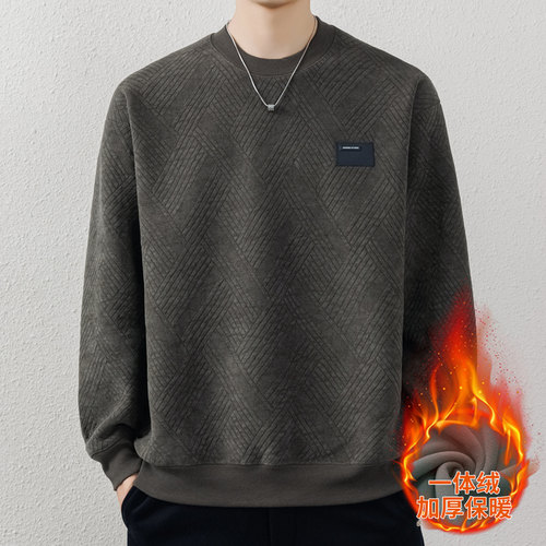 侨迪蒙拉新款高品质加绒加厚毛衣