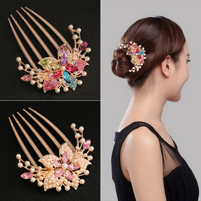 缘本发饰合金时尚新款发梳