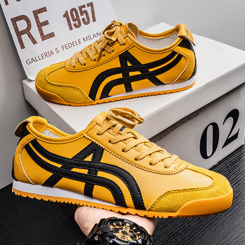 2025系带男鞋夏季透气一脚蹬tiger虎冢鞋休闲阿甘鞋男老虎鞋女