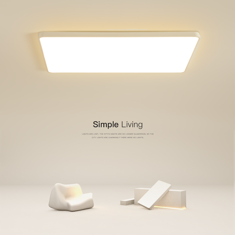 超薄长方形led客厅吸顶灯