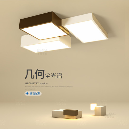 简约现代年轻人卧室吸顶灯