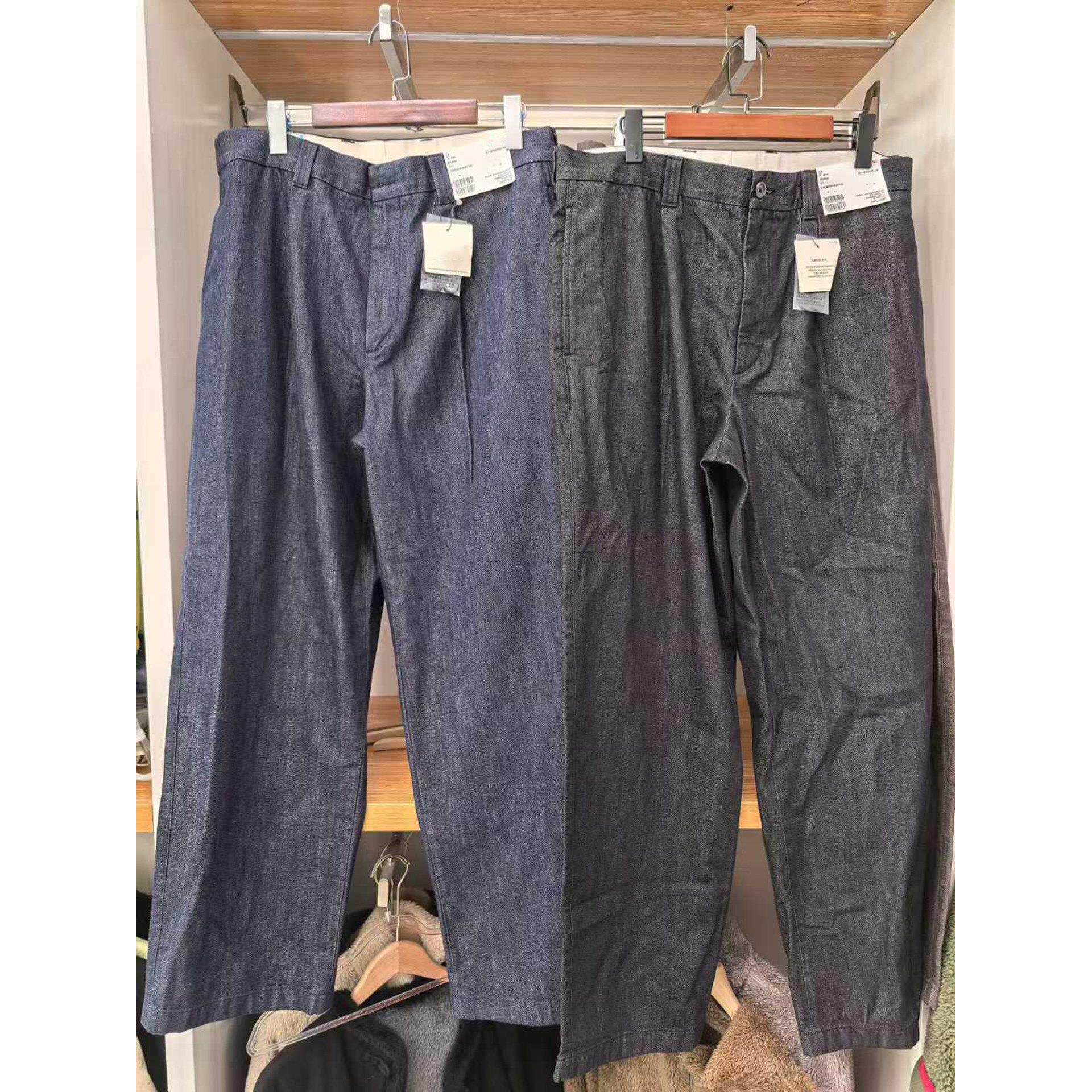 日单2026秋冬新款男装打褶长裤水洗休闲裤宽松百搭直筒裤宽松版型