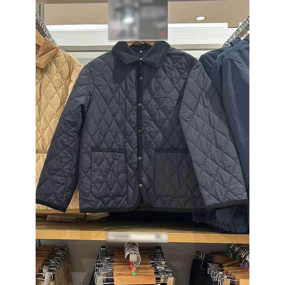 男童女童儿童绗缝衬衫式茄克薄款棉衣厚外套夹克秋冬