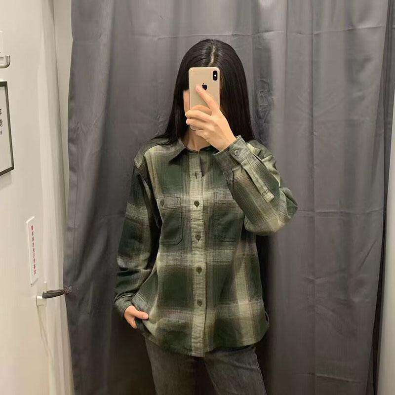 秋冬男装长袖格子空调衫Z472730