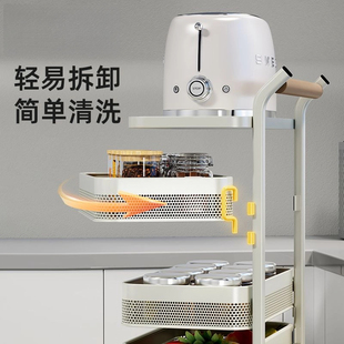多层家用床头柜儿童玩具架 零食架子置物架客厅高颜值收纳架落地式