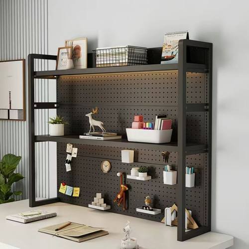 洞洞板书桌架置物架学生收纳展架