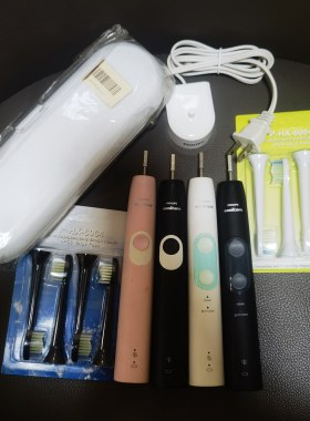 飞利浦电动牙刷美版库存瑕疵机HX68系列清洁美白牙龈护理感应充电