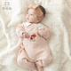 乖奇熊新生婴儿连体衣夹丝棉秋冬季 保暖可爱哈衣女宝宝和尚服52码