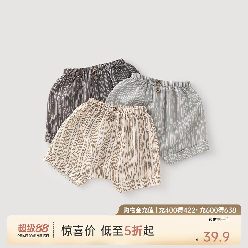 乖奇熊男宝宝夏季休闲短裤图片