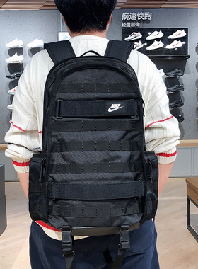 耐克NIKE旅行运动户外SB滑板电脑双肩背包学生书包男女FD7544-010