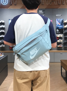NIKE王一博同款运动休闲腰包胸包学生大斜挎单肩包男女BA5751-363