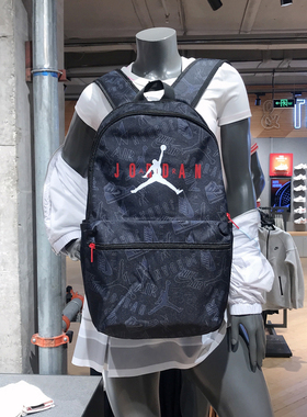 耐克NIKE户外休闲运动AJ双肩背包电脑包学生书包男女HF1791-010