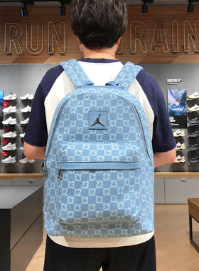 耐克JORDAN休闲运动老花AJ电脑双肩背包学生书包男女II6452-412